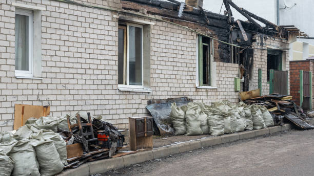 Professional Smoke Damage Removal technician working in Towson, MD